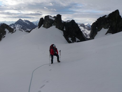 Estelette (38).JPG - Sur le glacier de la L�e Blanche